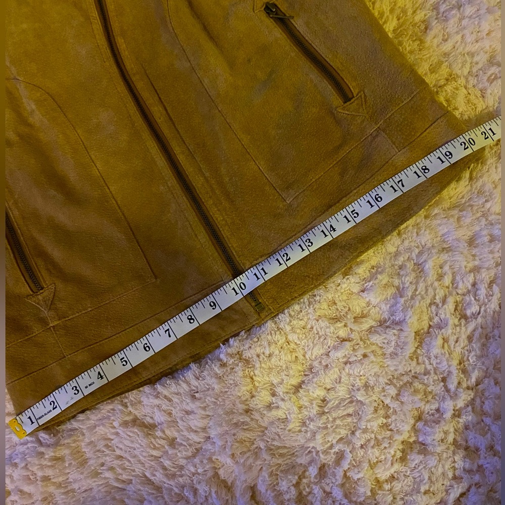 🤠🎶 EUC Women’s 100% Genuine Leather Fringe Jacket💯 - Picture 10 of 16